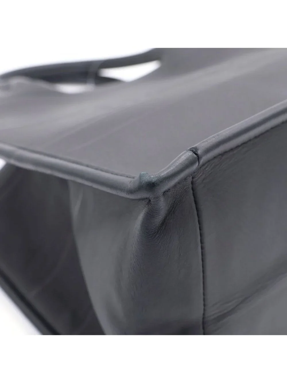 Dior Book Tote Handbag Black Leather